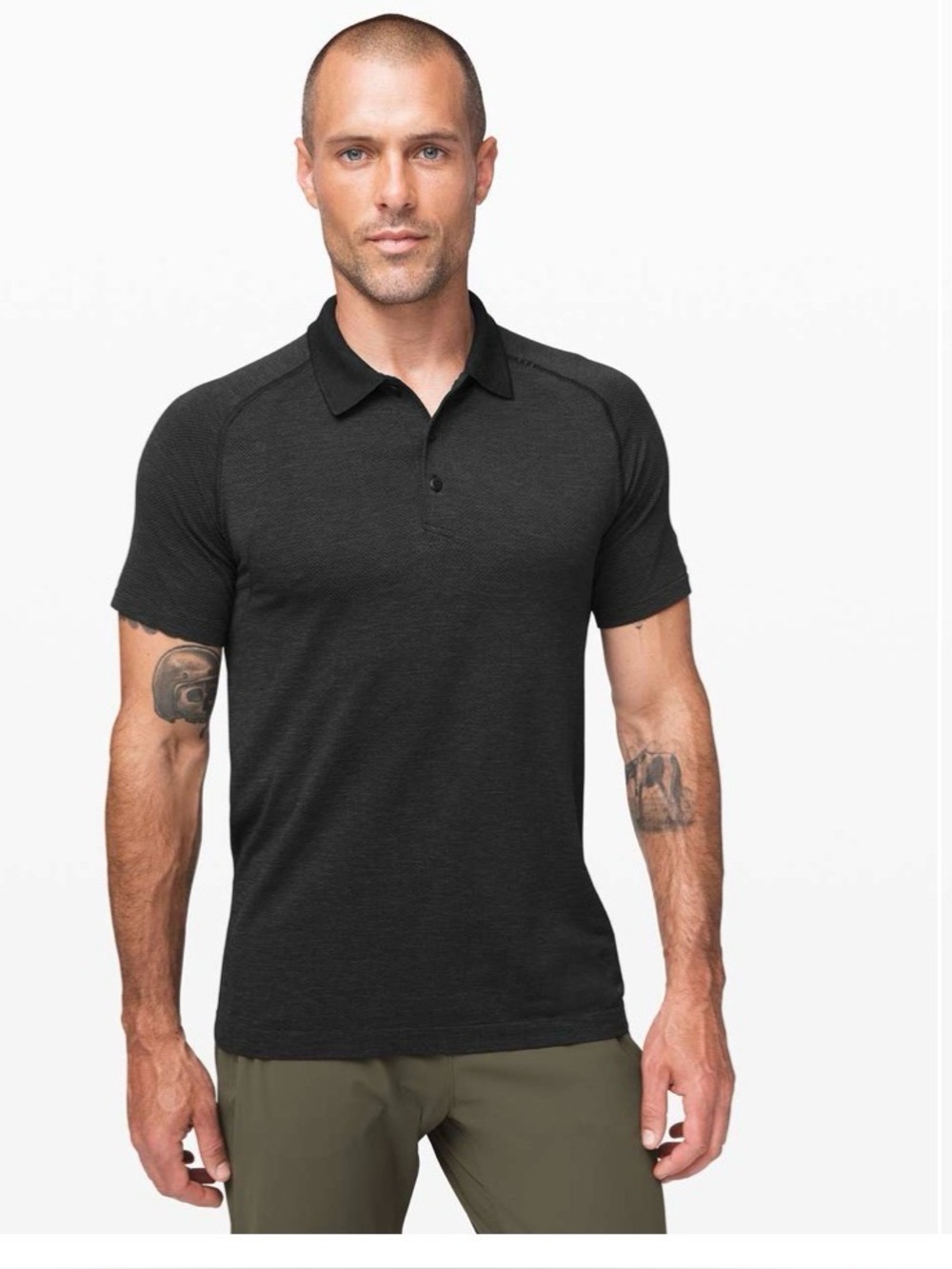 Lululemon Metal Vent Tech Polo 2.0 Deep Coal , Large